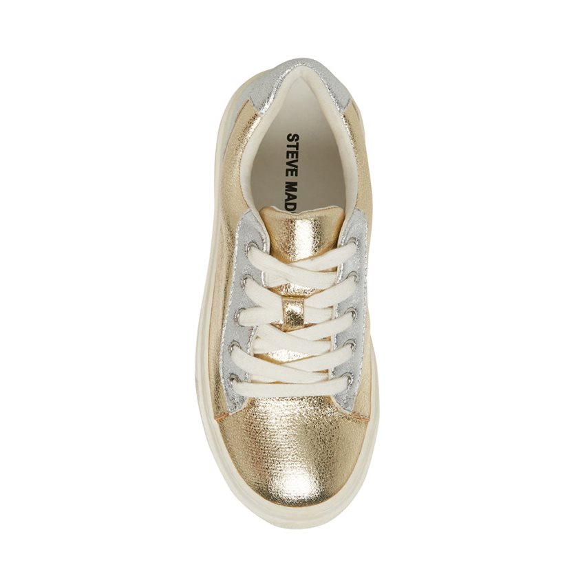 Gold / Silver Steve Madden Jstudioo Kids' Sneakers | PH 5860EVO